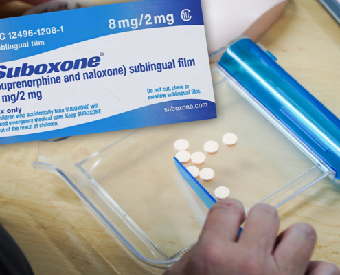 Label for prescription Suboxone.