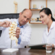 A patient talking with a chiropractor about chiropractic myths.