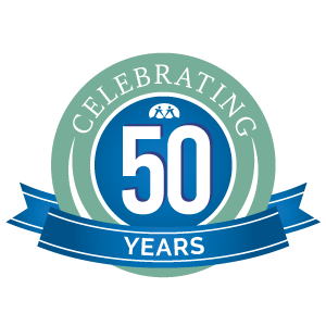 Meridian Healthcare 50th Anniversary Seal